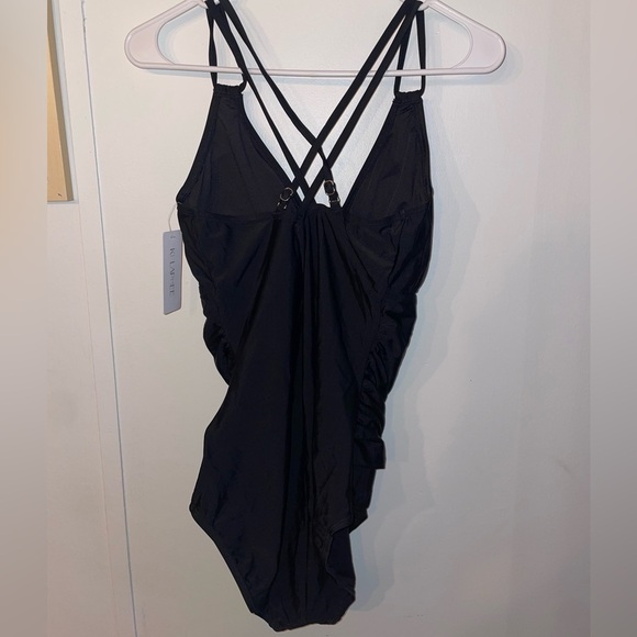 KI LAPHEE One Piece Swimsuit Tummy Control Bathing Suits Sexy Criss Cross NWT XL - Picture 9 of 10